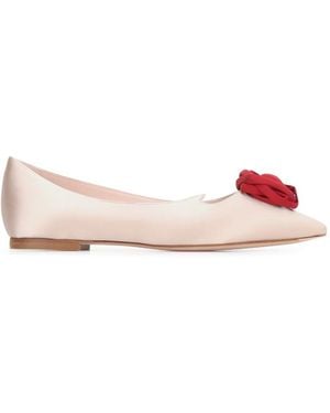 Roger Vivier Embellished Ballet Flats - Pink