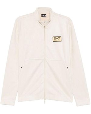 EA7 Logo Jacket - Natural