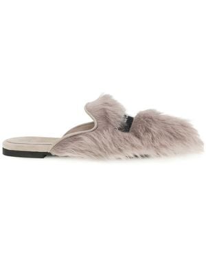 Dolce & Gabbana Slip-On Sandals - Gray