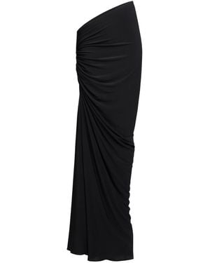 Alaïa Long Draped Skirt - Black