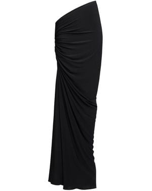 Alaïa Long Draped Skirt - Black