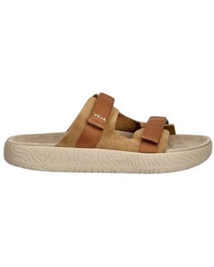 Veja Logo Etna Sandals - Brown
