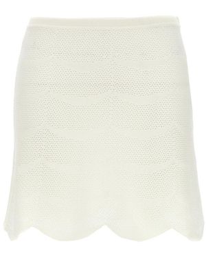 Tom Ford Crochet Mini Skirt - Natural
