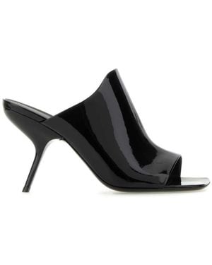 Ferragamo Back Slip On Heels - Black