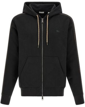 Burberry Logo Relaxed Hoodie - Black