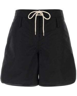 Prada Solid Shorts - Black