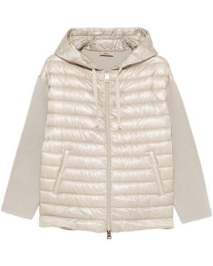 Herno Quilted Hood Jacket - Natural