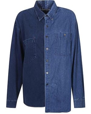 E.L.V. Denim Cotton Shirt - Blue