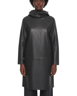 Bottega Veneta Solid Hood Jacket - Black