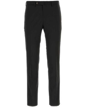 PT Torino Slim Flat Front Pants - Black