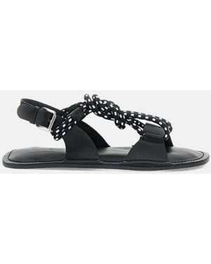 Plan C Open-Toe Sandals - White