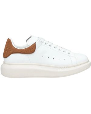 McQueen Tan Lace-Up Trainers - White