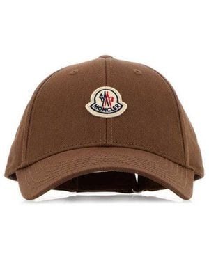 Moncler Logo Baseball Hat - Brown