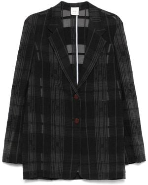 Alysi Single-Breasted Blazer - Black
