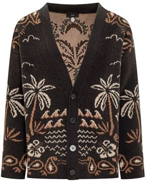 Alanui Paisley Cardigans - Black