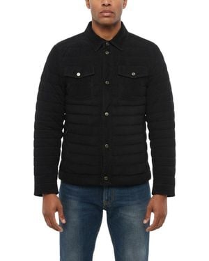 Moorer Shirt Collar Jacket - Black