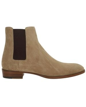 Saint Laurent Wyatt Boots - Brown
