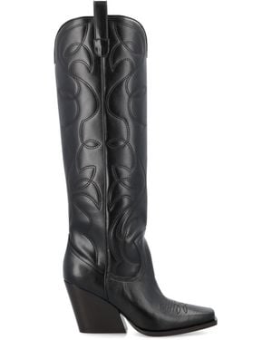 Stella McCartney Embroidered Boots - Black