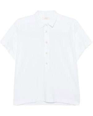 Zanone Shirt Collar Cotton Polo - White