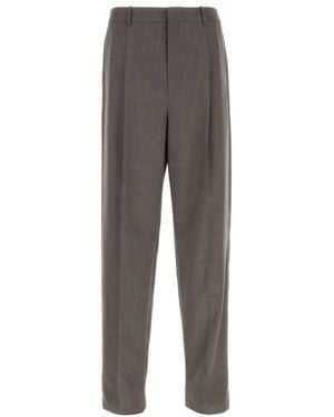 Saint Laurent Wool Trousers in Gray for Men | Lyst