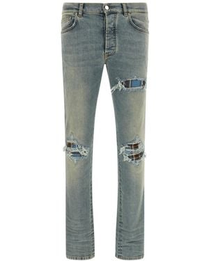 Amiri Skinny Mid Rise Jeans - Blue