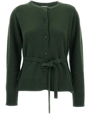 P.A.R.O.S.H. Solid Round Neck Sweater - Green