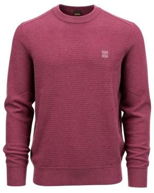 BOSS Crew Neck Sweater - Purple