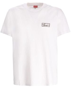 KENZO Embroidered Logo T-Shirt - White