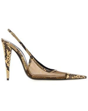 Saint Laurent Slingback Pumps - White