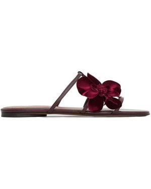 Zimmermann Bordeaux Embellished Flats - Multicolor