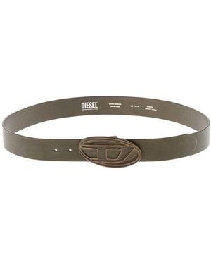 DIESEL Solid Logo Belt - Brown