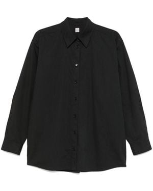 TOTEME Cotton Shirt - Black
