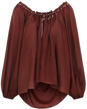 Zimmermann Scoop Neck Top - Purple