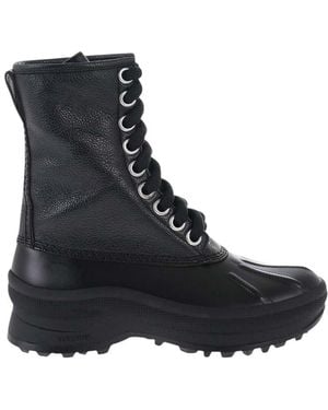 Jil Sander Lace Up Boots - Black
