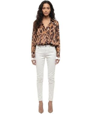Woolrich Skinny Mid Rise Jeans - White