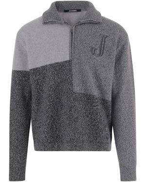 Jacquemus Multi Half Zip Jumper - Grey