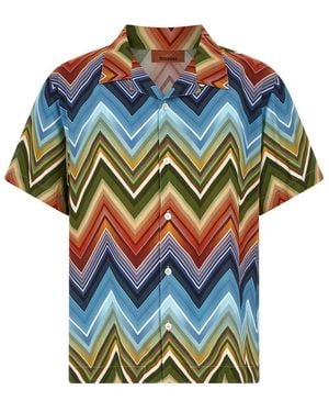 Missoni Macro Zigzag Shirt - Blue