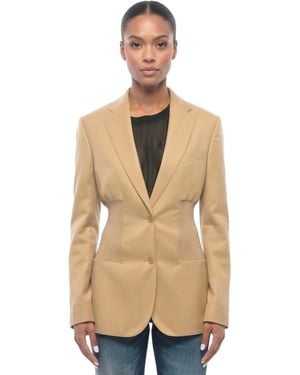 Stella McCartney Notched Lapel Blazer - Natural