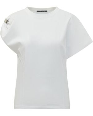 The Seafarer Solid Round Neck T-Shirt - White