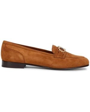 Ferragamo Slip On Loafers - Brown