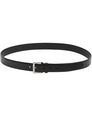 Saint Laurent Logo Buckle Belt - Black