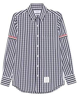 Thom Browne Stripes Shirts - Blue