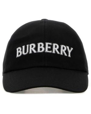 Burberry Logo Baseball Hat - Black