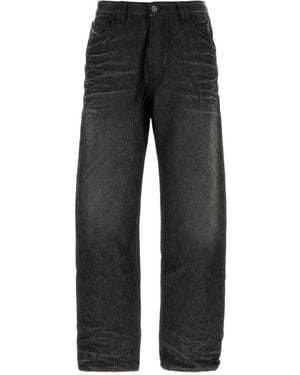 DIESEL Regular Mid Rise Jeans - Gray