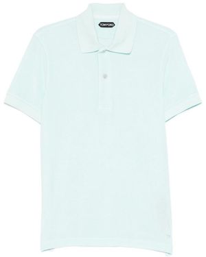 Tom Ford Solid Polo - Blue