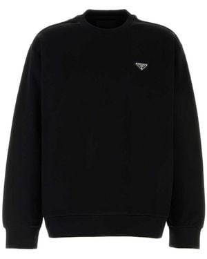 Prada Logo Sweatshirt - Black