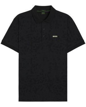 BOSS Shirt Collar Polo - Black