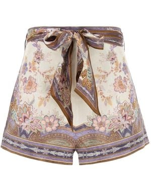 Zimmermann Paisley Shorts - Natural