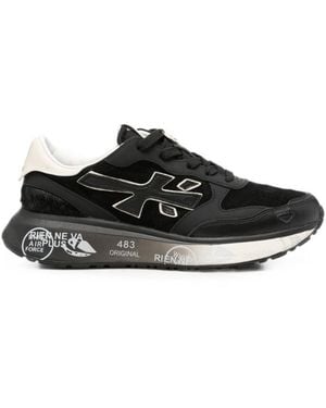 Premiata Logo Sneakers - Black