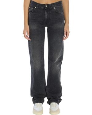 Haikure Regular Mid Rise Jeans - Black